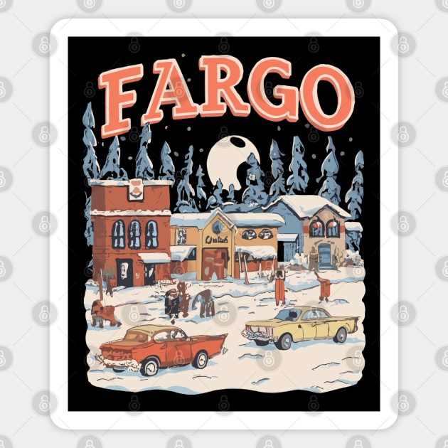 Fargo - Winter Wonderland Magnet by AkosDesigns